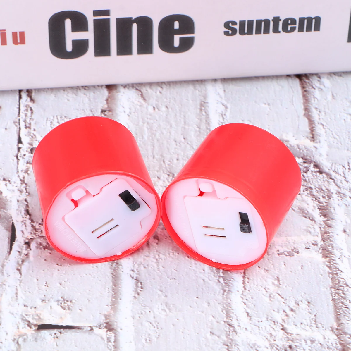 12 luci elettroniche a LED simulazione illuminazione romantica senza fiamma decorazione per banchetti per feste di nozze rosso