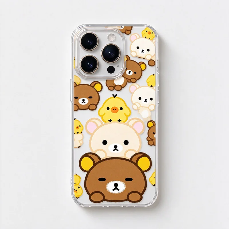 Ctue Relax Bear Phone Case for OPPO Reno 16 15 14 13 12 11 Pro 16F 15F 14F A98 A97 A94 A79 A78 A74 A58 A57 A5 A3 Case