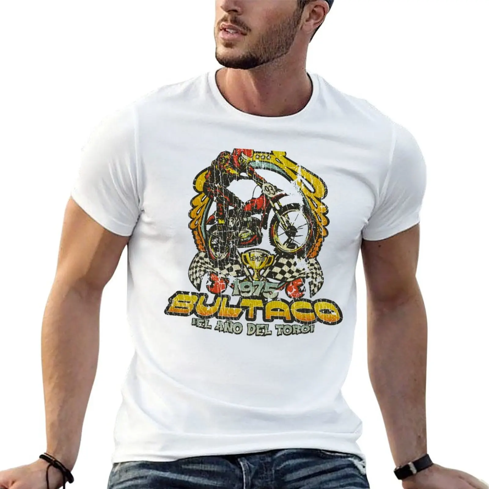

Bultaco 1975 Year of The Bull T-Shirt t shirt man luxury t shirt for man anime t shirts for man T-Shirt