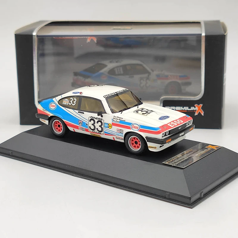 

Premium X Resin 1:43 Scale Ford Capri III 3.0S # 33 24HSpa 1981 Model Adult Toy Collection Static Display Ornament Gift Souvenir