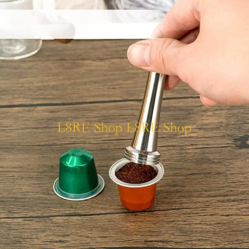 L8RE多融合コーヒータンパーツールステンレススチールコーヒーメイキングツールコーヒープレスツールさまざまなコーヒーメーカーに最適