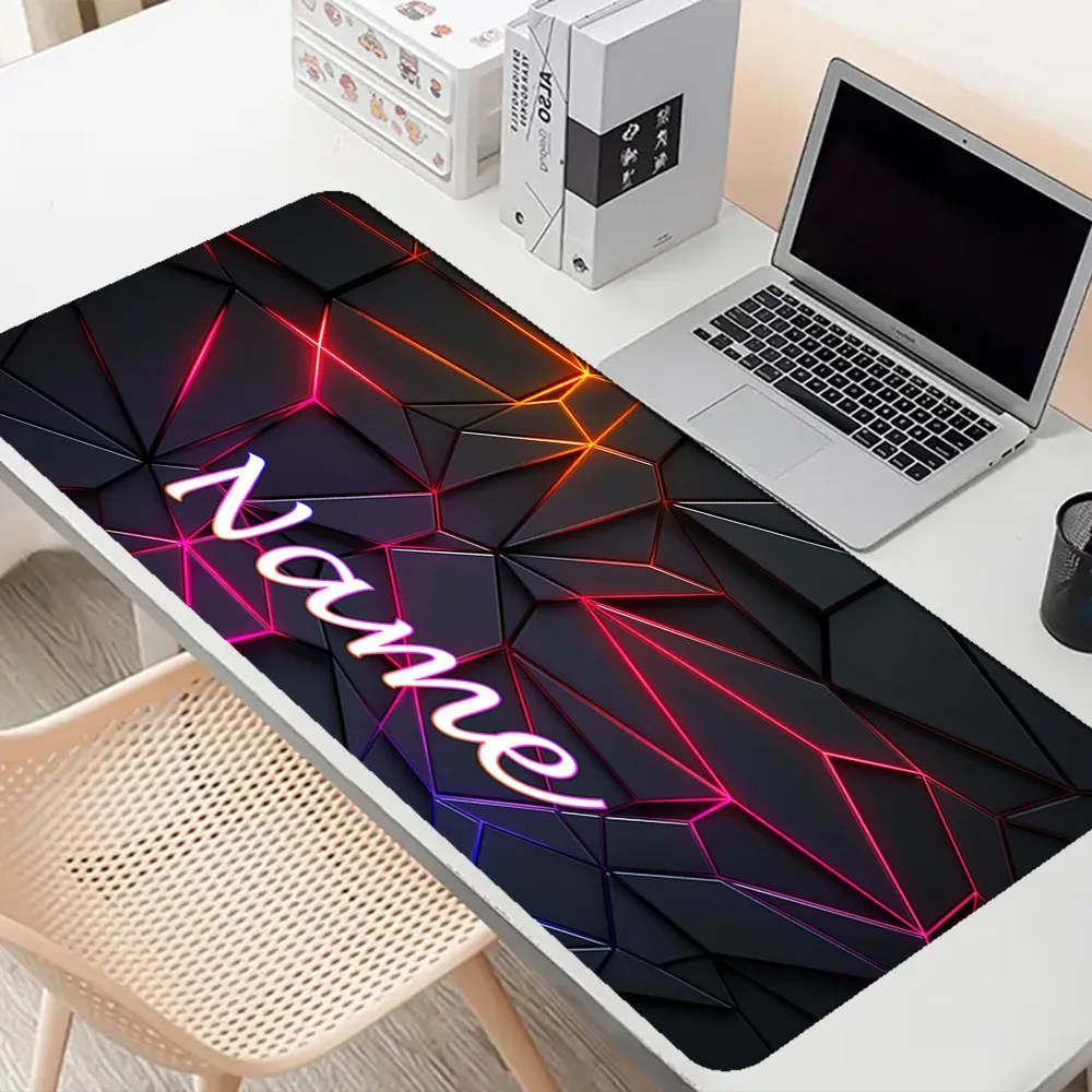 Customizable Name Print Non Slip Gaming Desk Mouse Pad, Multi Holiday Gift Wedding Souvenir Birthday Xmas New Year For Friends