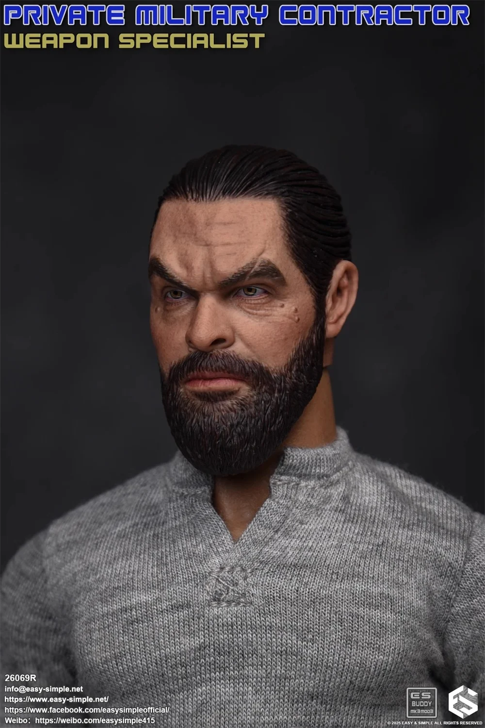 EASY&SIMPLE ES 26069R PMC USA. Lalka żołnierz Pełny zestaw Ruchoma figurka jednostki operacyjnej Około 12 "Prezent do kolekcjonowania 1/6