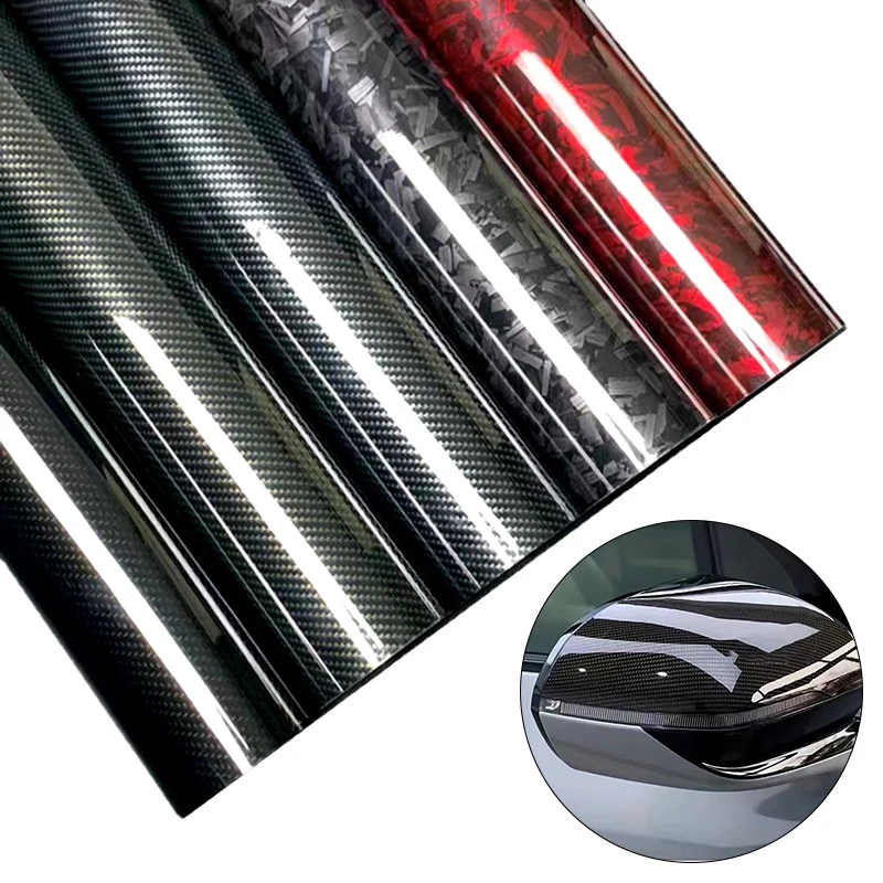 

Автомобильные наклейки, водонепроницаемая Стайлинг «сделай сам», автомобильная деталь, автомобильная наклейка, автоаксессуары, ПЭТ кованая пленка из углеродного волокна