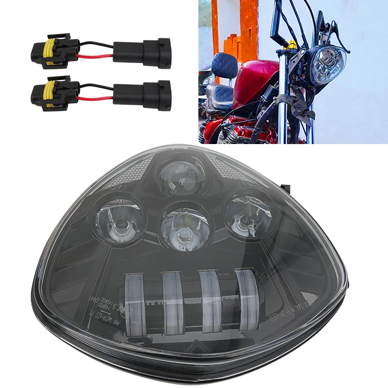 LED Motorcycle Headlight High Low Beam DRL Head Lamp for Victory Zach Ness Cross Country 2013-2017