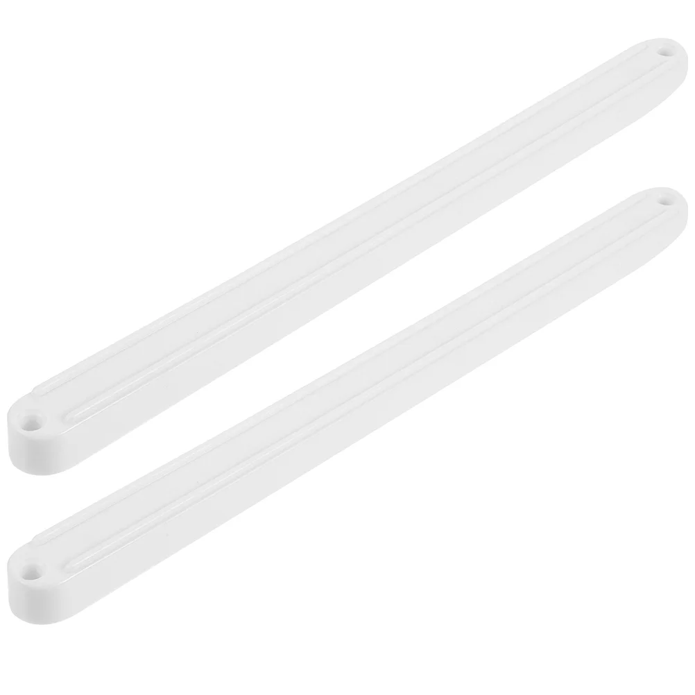 2 Pcs Sliding Plastic Drawer Rails Vanity Tables Guide Slide Cabinet White Glides Track