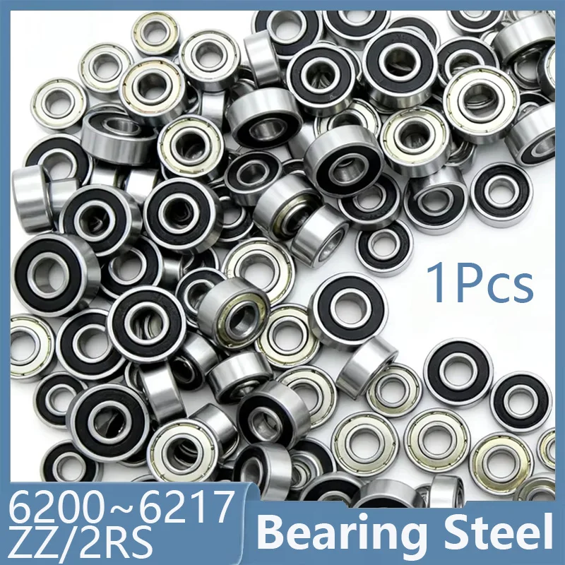 1pcs Deep Groove Ball Bearings 6200 6201 6202 6203 6204 6205 6206 6207 6208~6217 ZZ 2RS