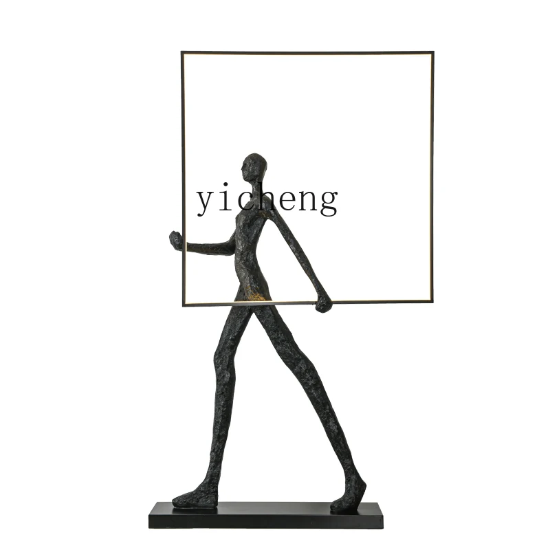 

ZC Creative Human-Shaped Sculpture Landing Big Decorations Exhibition Hall Sales Office Abstract Art Ornaments