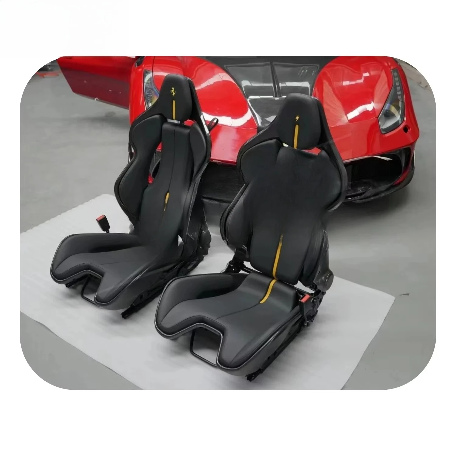 Hot Selling Dry Carbon Fiber Racing Seats SF90 296 488 Interior Upgrade Universal Conversion Auto Parts