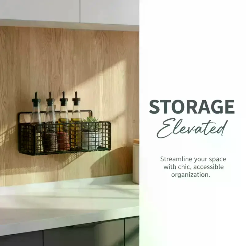 Optimize Dormitory Space with a Non Perforated Wall Mounted Shelf Basket