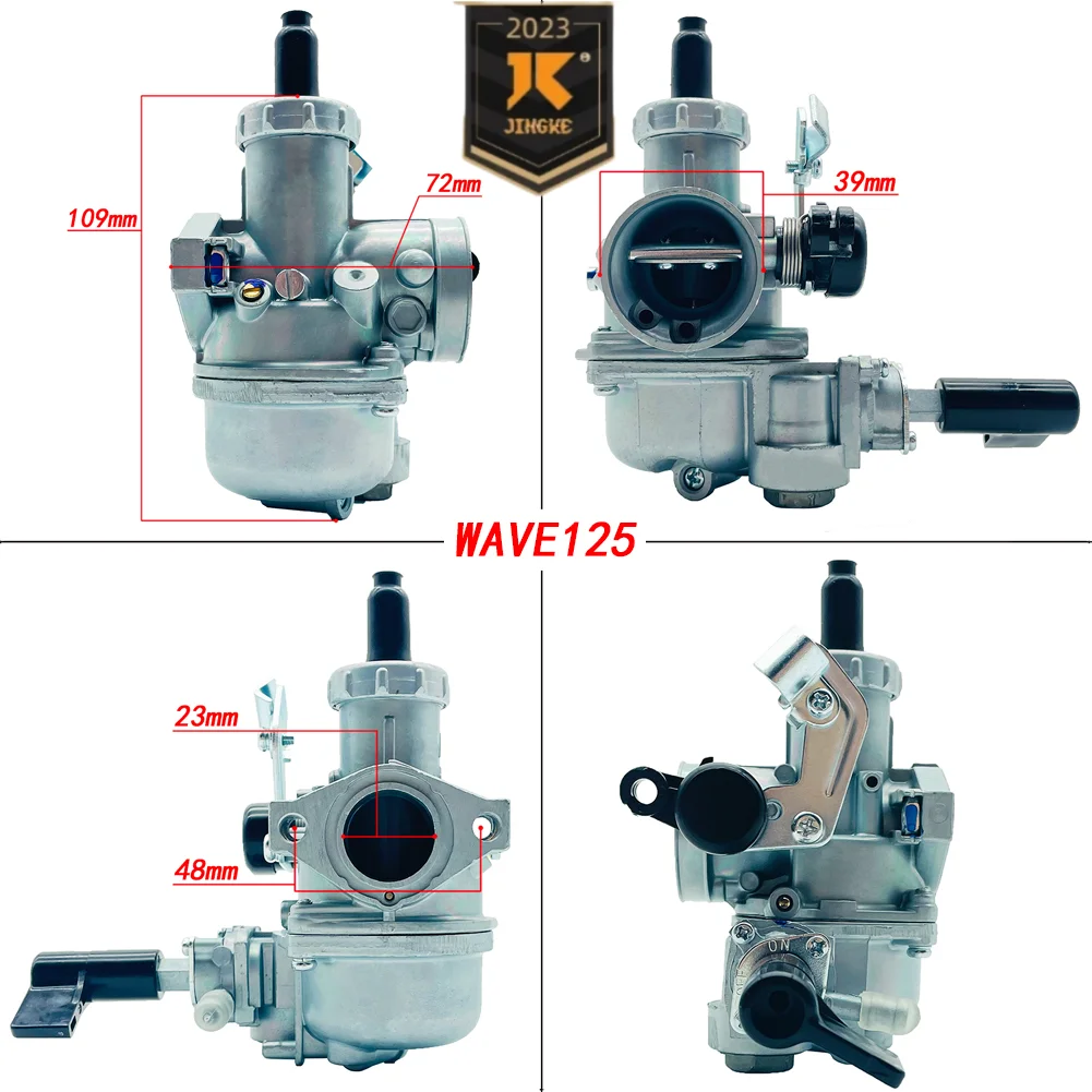 Wave100 Wave110 Wave125 XRM125 24MM enlarged plunger motorcycle carburetor bent beam vehicle off-road vehicle