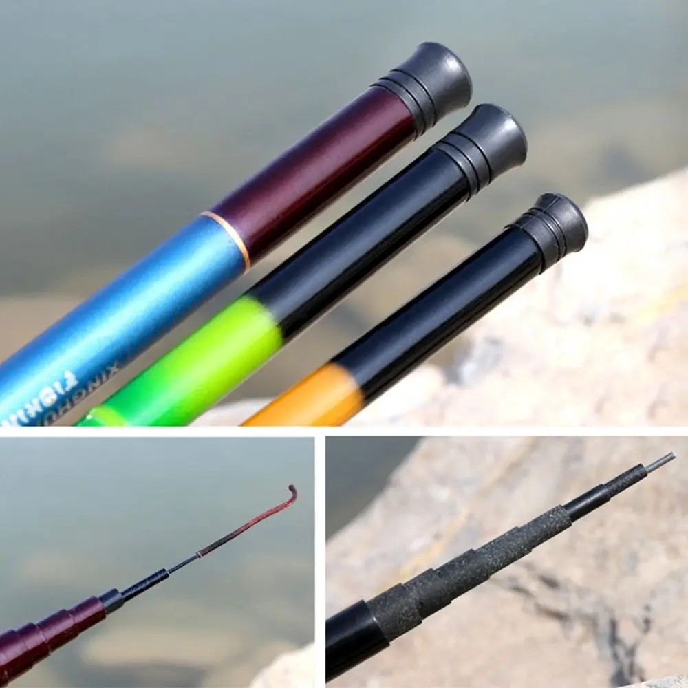 1pc Green Ultralight Telescopic Fishing Rod Travel Stream Lake Hand Pole Carp Feeder Portable SuperHard Fishing Rods Tackle