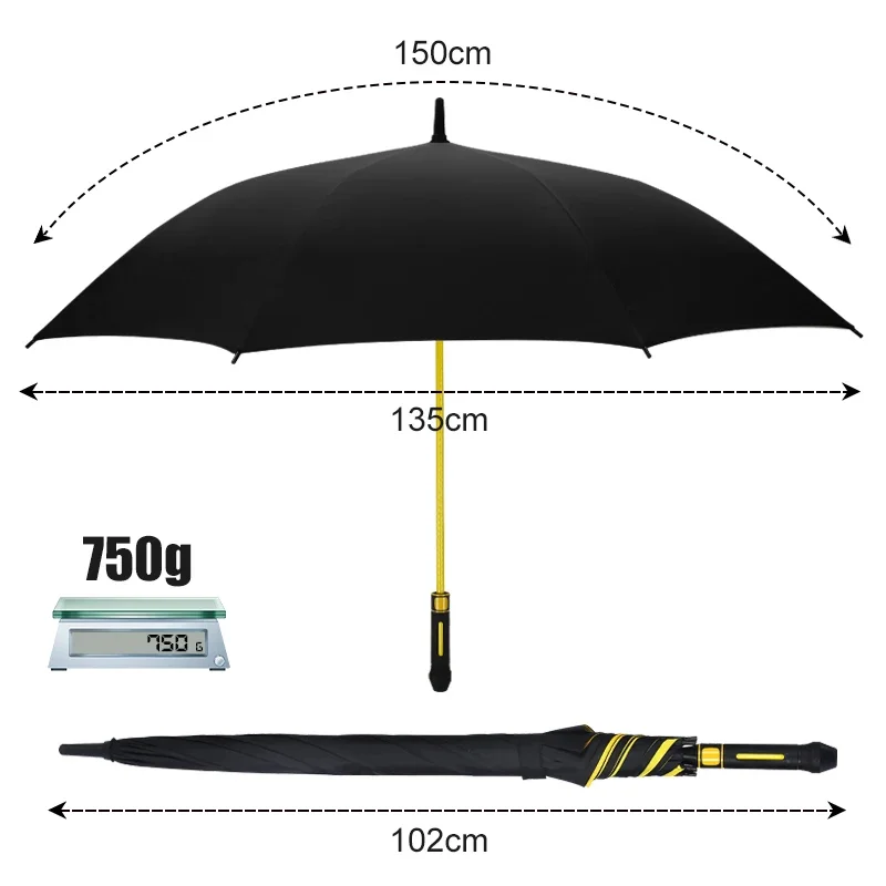 TENTAGON Large Double Layer Windproof Umbrella for Family Outdoor Travel & Fishing Camp