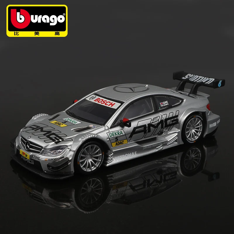 Bburago 1:32 Benz AMG C-Coupe DTM #5 #11 Alloy Racing Car Model Diecast Metal Toy Car Model Simulation Collection Children Gift