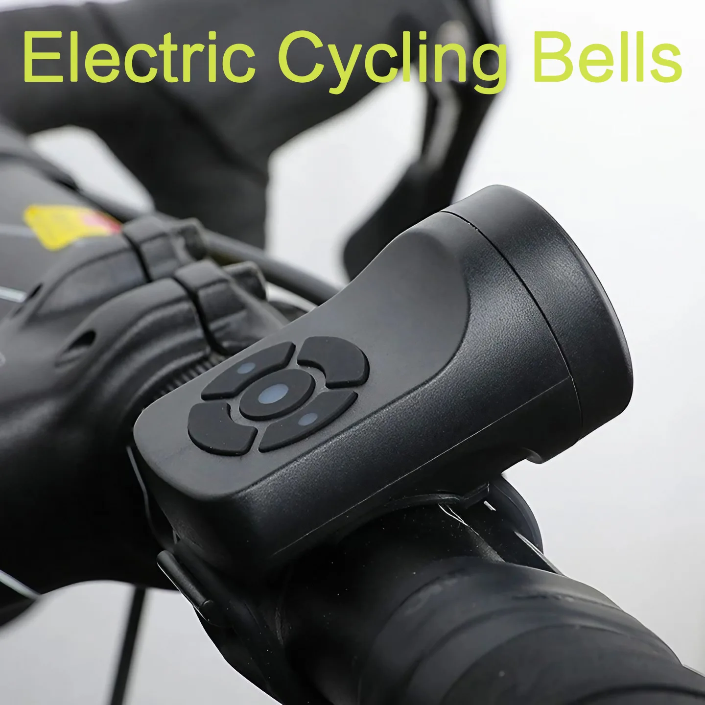 Bicycle Electric Horn Black ABS USB Rechargeable Bicycle Cycling Bell Speaker Bicycle Riding Equipment Super Loud