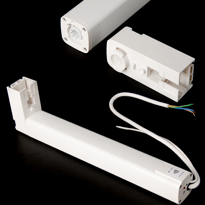 Nuevo Riel de cortina eléctrico con Motor inalámbrico inteligente Tuya de aluminio resistente plegable ondulado para dormitorio con soporte de techo