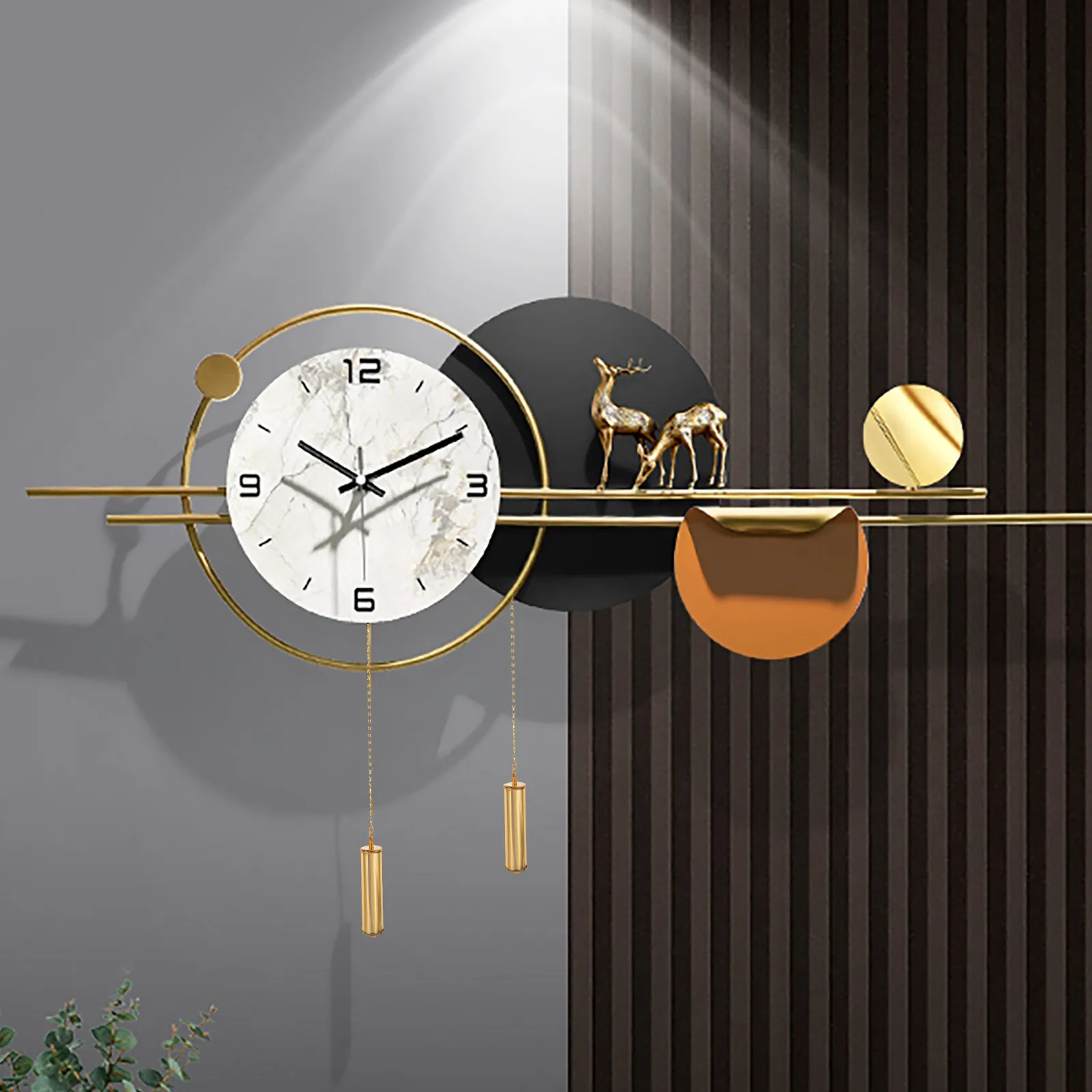 1Set High-Quality Iron Floor Clock Weight Decor Versatile Stylish Focal Point for Living Room Bedroom Office Clock Setup