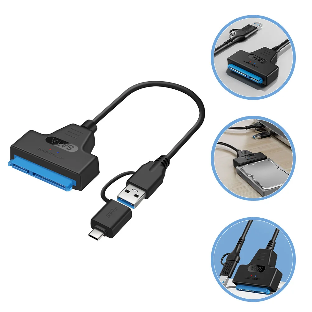

Type-C USB 3.0 to Cable Hard Disk Converter for External Storage Device Fast Data Transfer Cable for Laptop Use