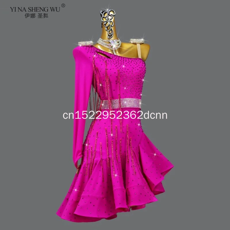 Professional Latin Dance Dress Flower Pattern Advanced Performance Costume for Competitions And Solo Art Exams 2026 New Schedule