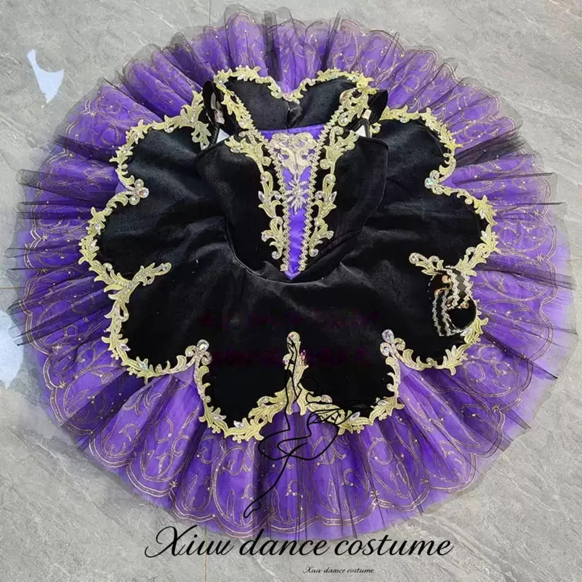 Purple Lilac Venice Carnival Variations Ballet Performance Costume Customization