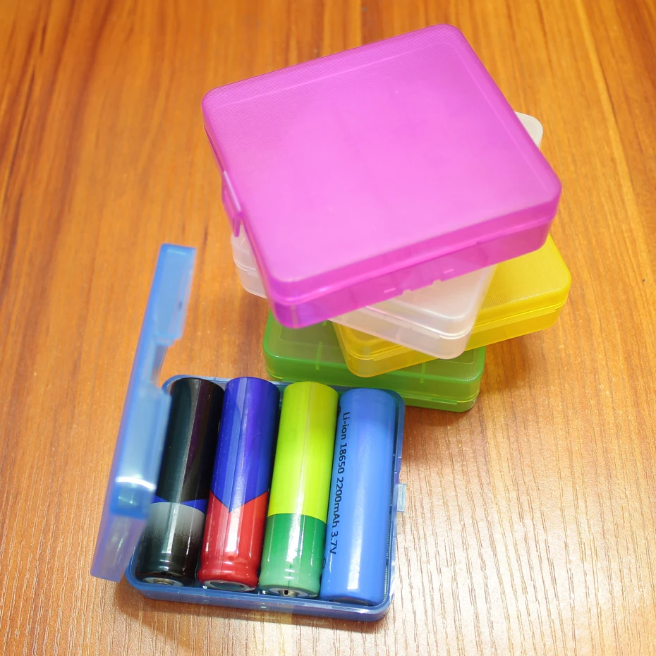 Lithium battery storage box 18650 18350 14500 battery box component storage consolidation storage box