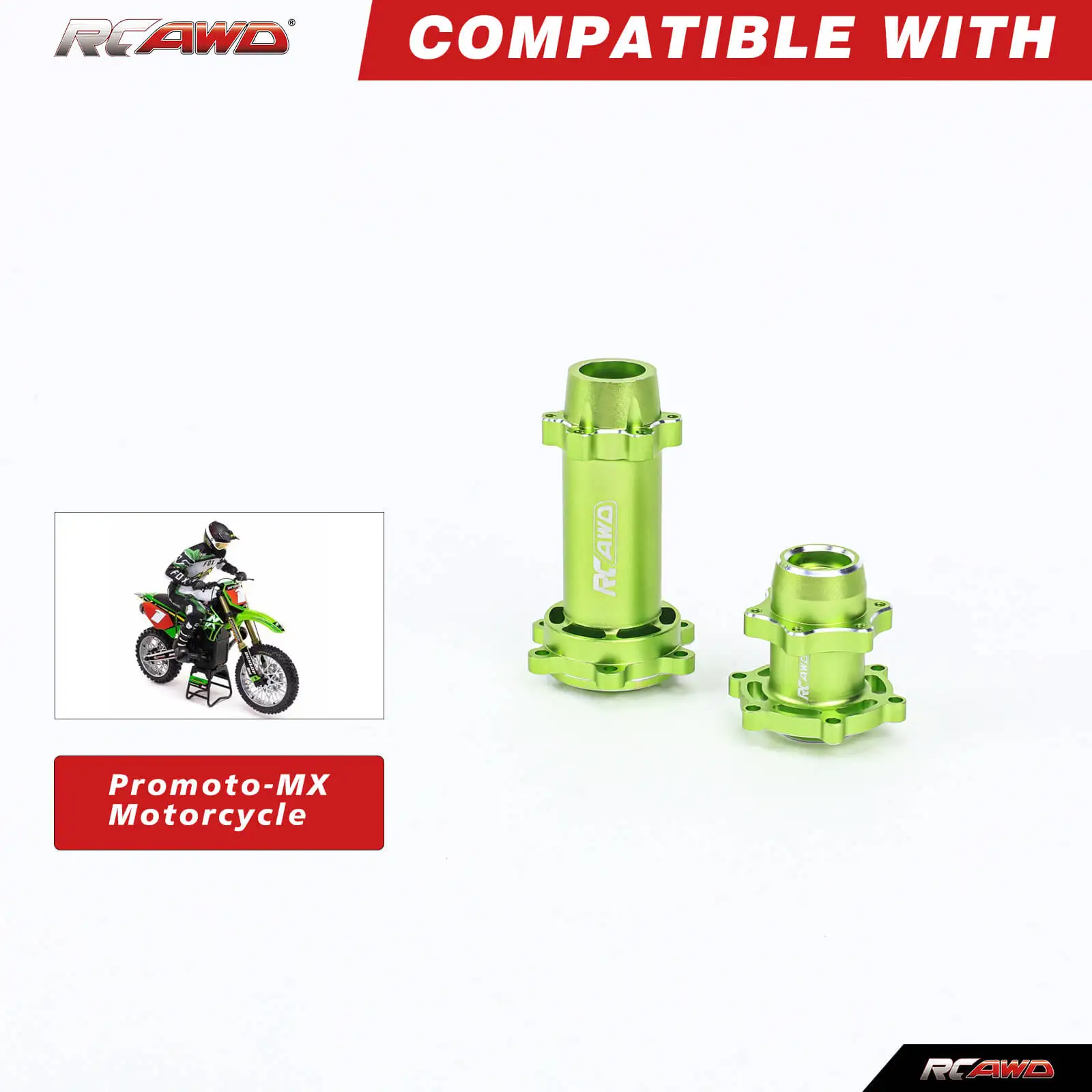 Zestaw piasta aluminiowa RCAWD Promoto-MX na 1/4 Losi Promoto-MX części do modernizacji motocykla RC