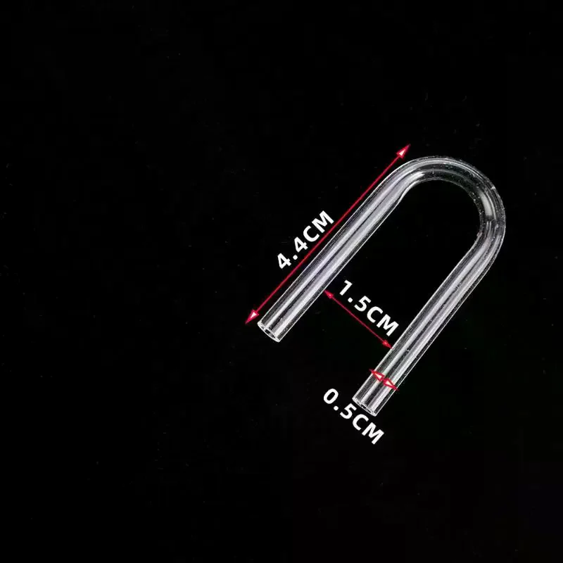 U Shape Tube Acrylic Aquarium Connector Fish Tank Air Pump Air Tube Filter Connecting Accessories 5Pcs