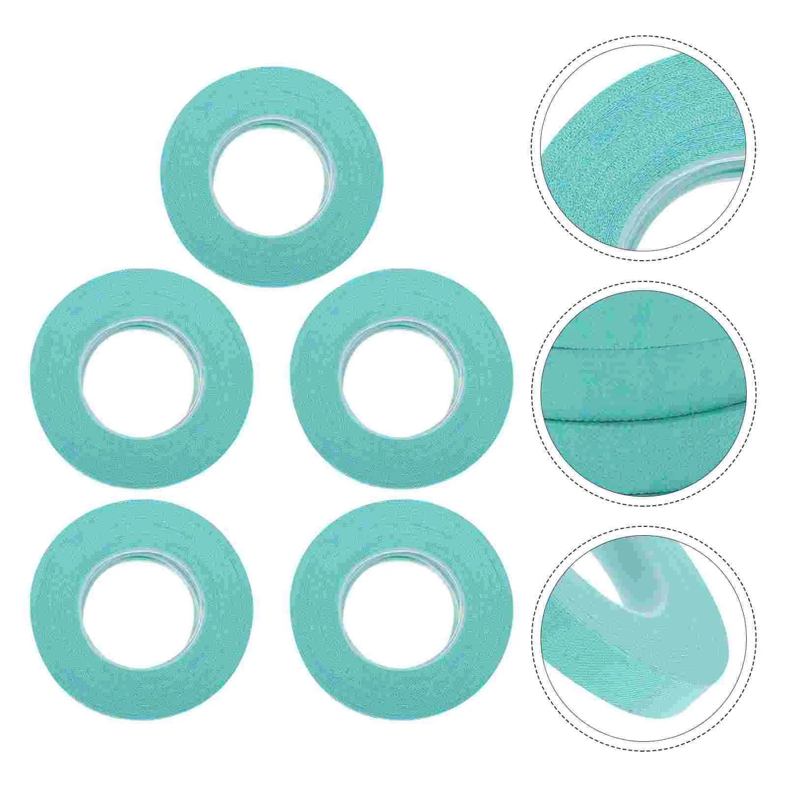 5 Rolls Tape Guzheng Wear-resistant Pipa Nail Stickers Finger Sky-blue Fingernail