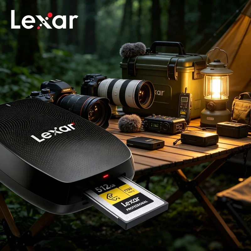 Lexar 550U High Speed Data Transfer CFE Card Reader CFexpress Type B 20Gbps USB 3.2 Gen 2x2 Type C 8K RAW Camera Accessories