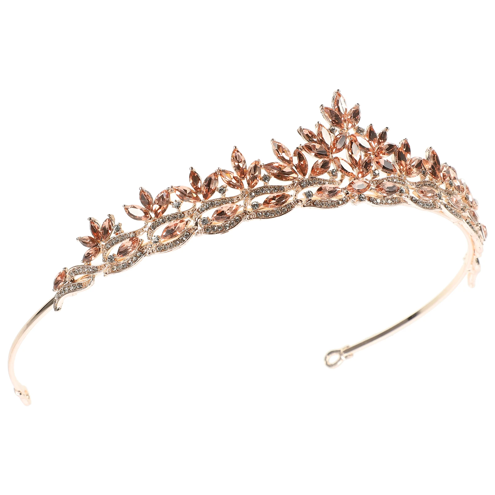 

Crystal Crown Headband Rhinestone Tiara Bridal Hair Decor Women Headdress Wedding Accessories Party Show Supplies Stylish