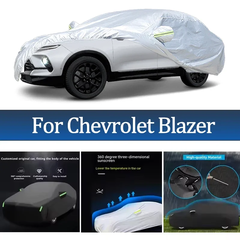 

For Chevrolet Blazer Car Cover Outdoor Protection Covers Snow Sunshade Waterproof Dustproof Exterior UV Car Accessories