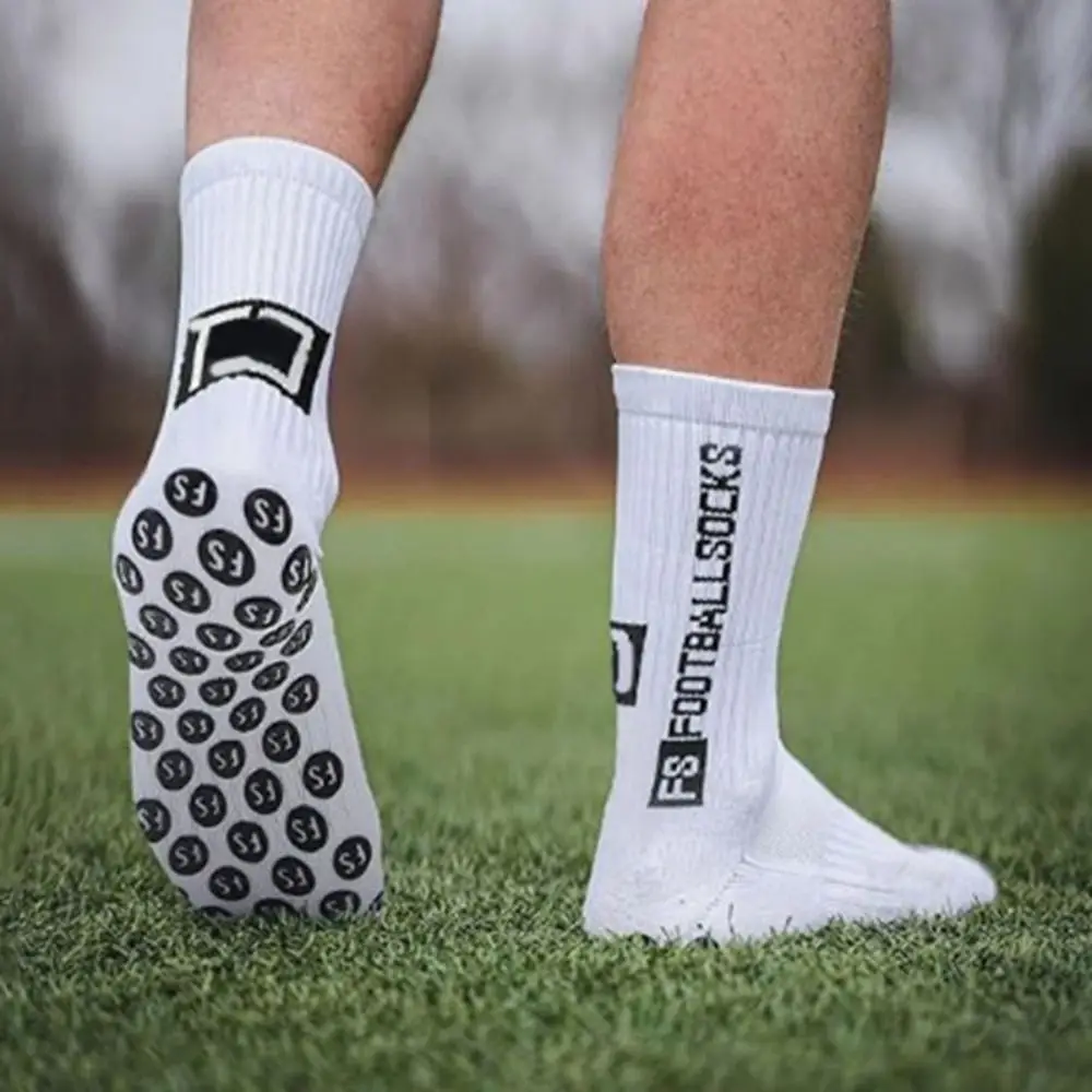

5/6 Pairs High Quality Dispense Soccer Tube Socks Non Slip Football Men Sports Sock Cotton Breathable Mid Calf Socks Hiking