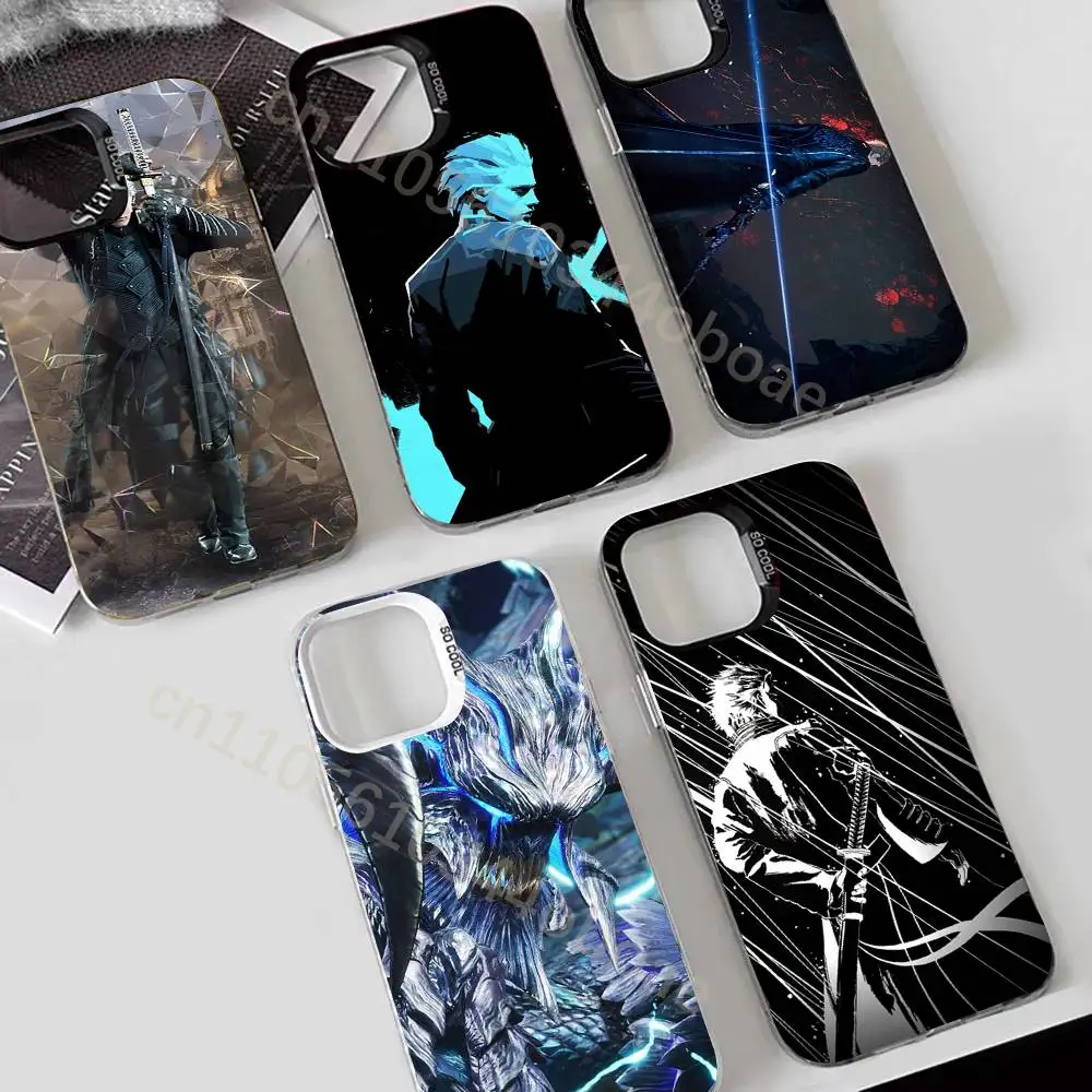 

D-DMG Vergil Phone Case For iPhone 17,16,15,14,13,12,11,Pro,Max,Plus Soft Black Cover