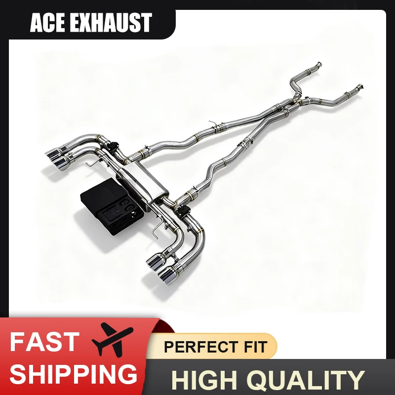 ACE Exhaust Systems for BMW M550 M550i G30 N63 4.4T Valvetronic Catback Exhaust High Performance Exhaust Pipe with Valve Muffler