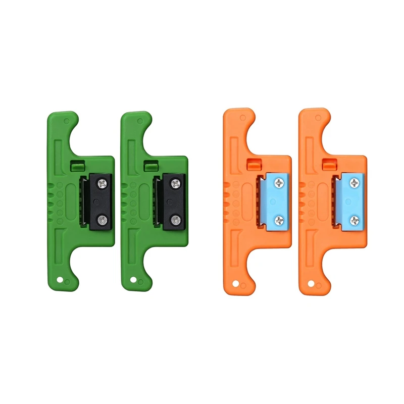 Tube Stripper Cable Ribbon Stripper 1.9-3.0Mm,Loose Buffer Longitudinal Tube Stripper Orange 2Pcs