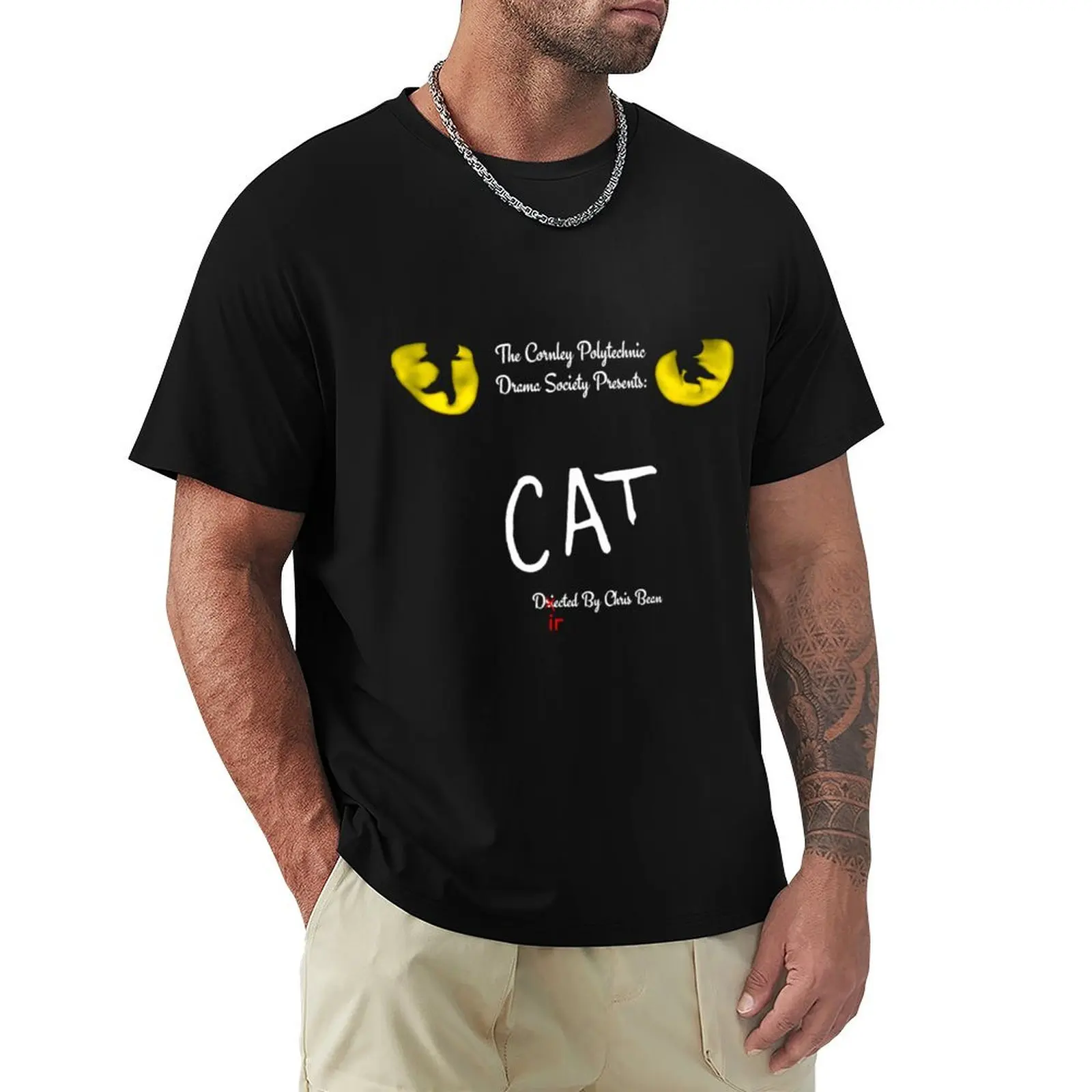 

Cat Inspired By The Play That Goes Wrong T-Shirt Funny t-shirt tops anime tshirt Aesthetic clothing cotton t shirt men