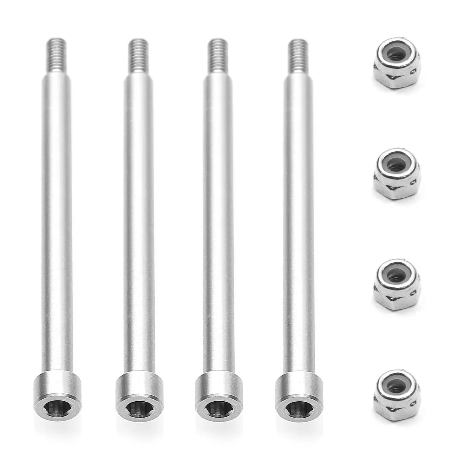

For X-Maxx 4*56mm Steel A-arm Pin With M3 Nut Repair RC Car Accessories DIY Parts