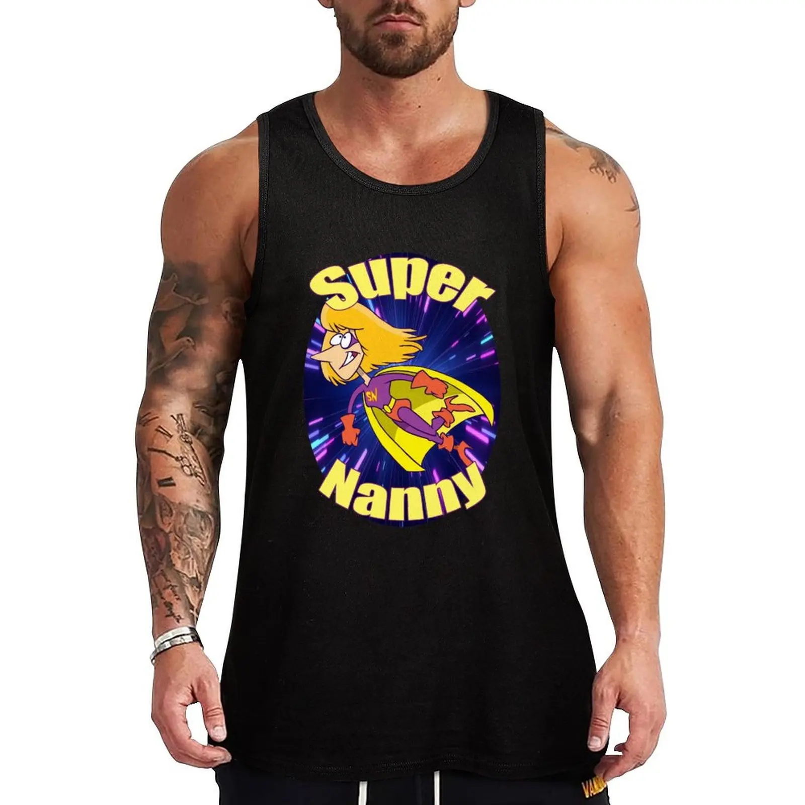 

Super Nan Tank Top Top summer Men's clothes Gym T-shirts for men tops