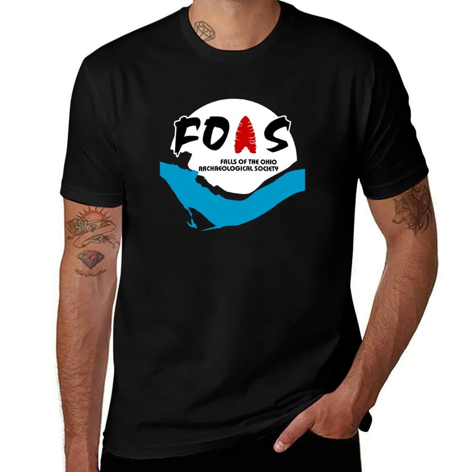 FOAS Logo T-Shirt Plus Size Loose Short Sleeve Top T-Shirt