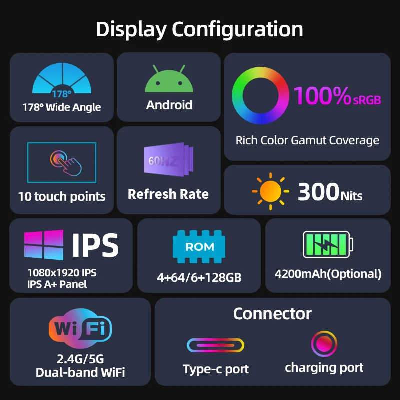 Best Price Android 12 Digital Display 21.5 Inch Interactive Drawing Tablet Multi Function Touch Screen Monitor For Traveling