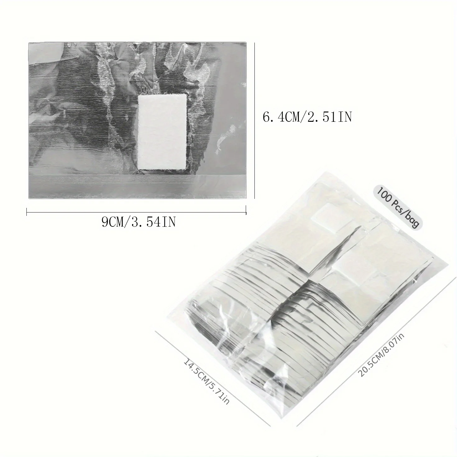 50/100pcs Remover Aluminum Foil Nail Wraps For Soak Off Acrylic Gel Polish Professional Cleaning With Cotton Pad Manicure Tools