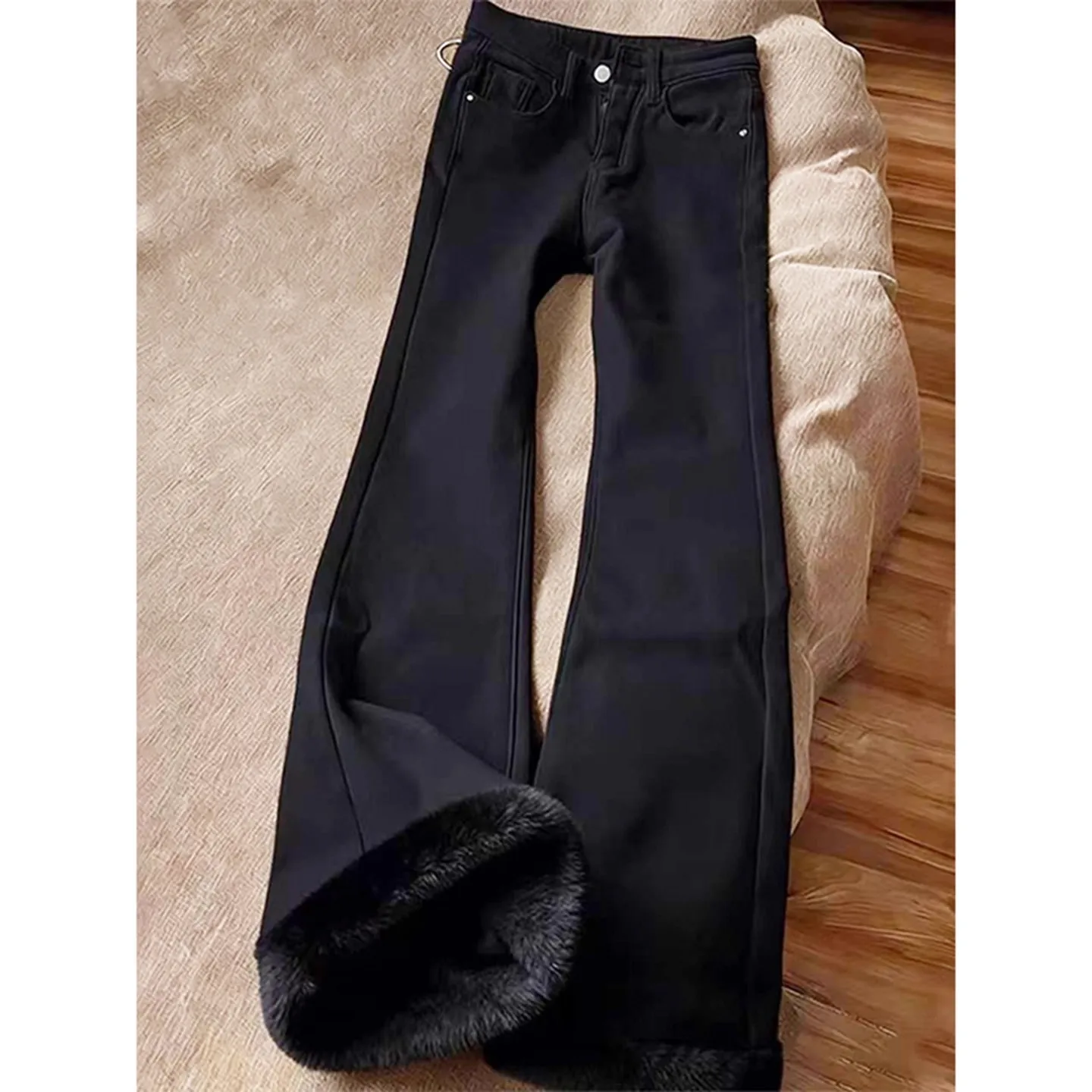 

Bla Le Blade Straight Leg Jeans Men's American High Street Waist up Slim Fit Pants Cotton Polyester Blend Youth Faion