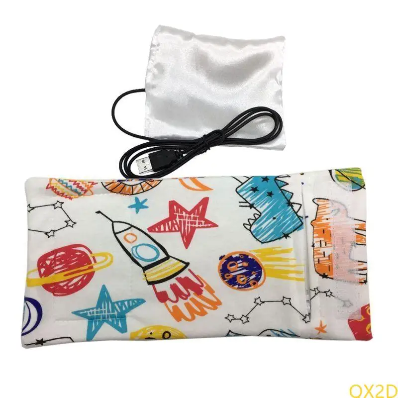 

QX2D Usb Milk Water Warmer Insulated Bag Baby Nursing Bottle Heater Travel Stroller