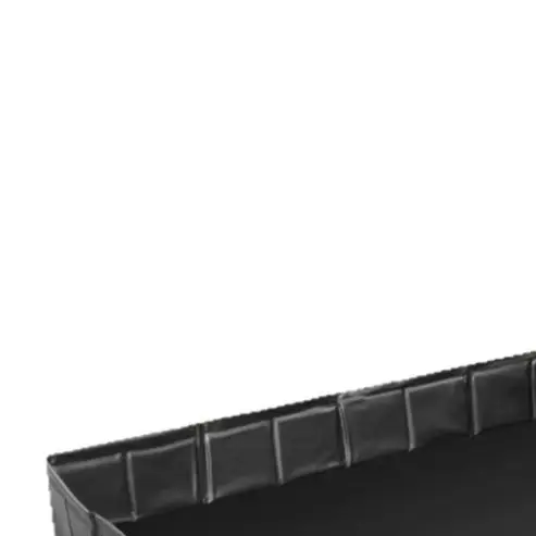 Foldable Shower Base Portable PVC Tray With Drain Hose Large Camping Tent Floor For O-utdoor Pet Bathing And Garden Use Black