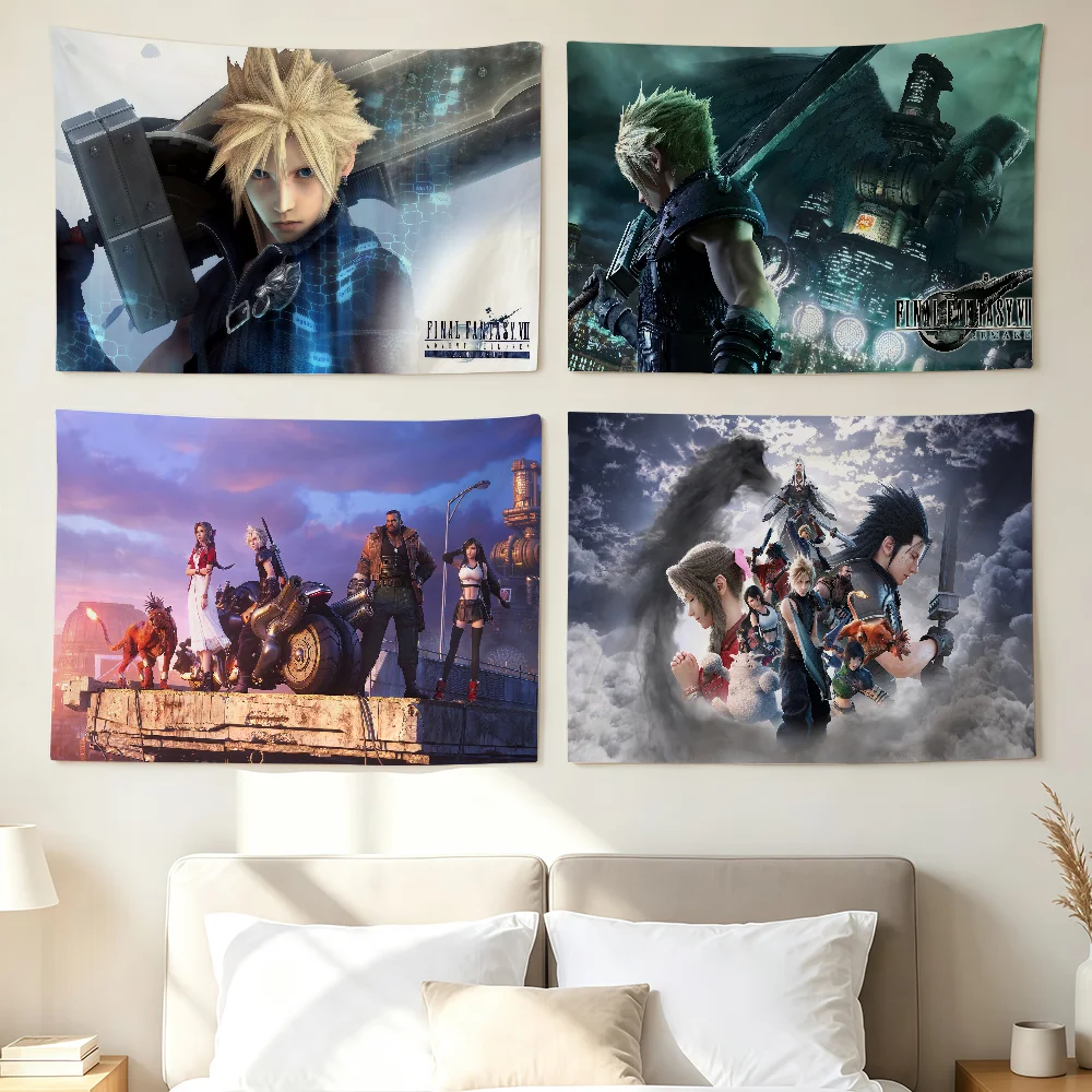 Games F-final F-fantasy Flag Wall Decorations Home Decor Suitable For Living Rooms Bedrooms Dormitories Parties And Holidays
