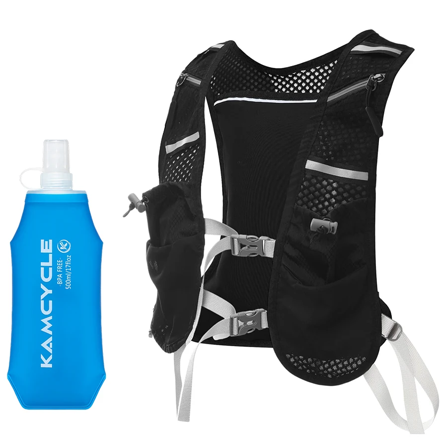 Running Vest with 500ml Water Bottle |Adjustable Hydration Vest with Water Bladder |Lightweight Running Accessories for Hiking