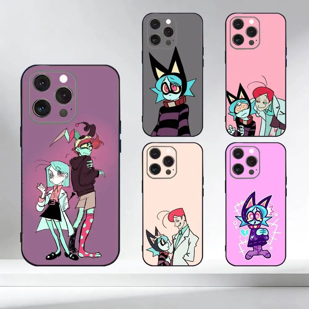 Anime P-Psychocuties  Phone Case For iPhone 17,16,15,14,13,12,11 Plus,Pro Max,XS,Soft Silicone Black Cover