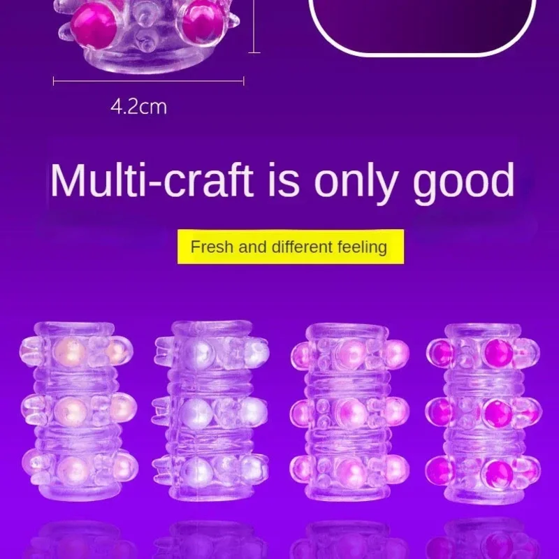 Anillo grande ajustable para pene, condón largo de silicona reutilizable, funda para pene, retardante de eyaculación, Juguetes sexuales con láser para hombres