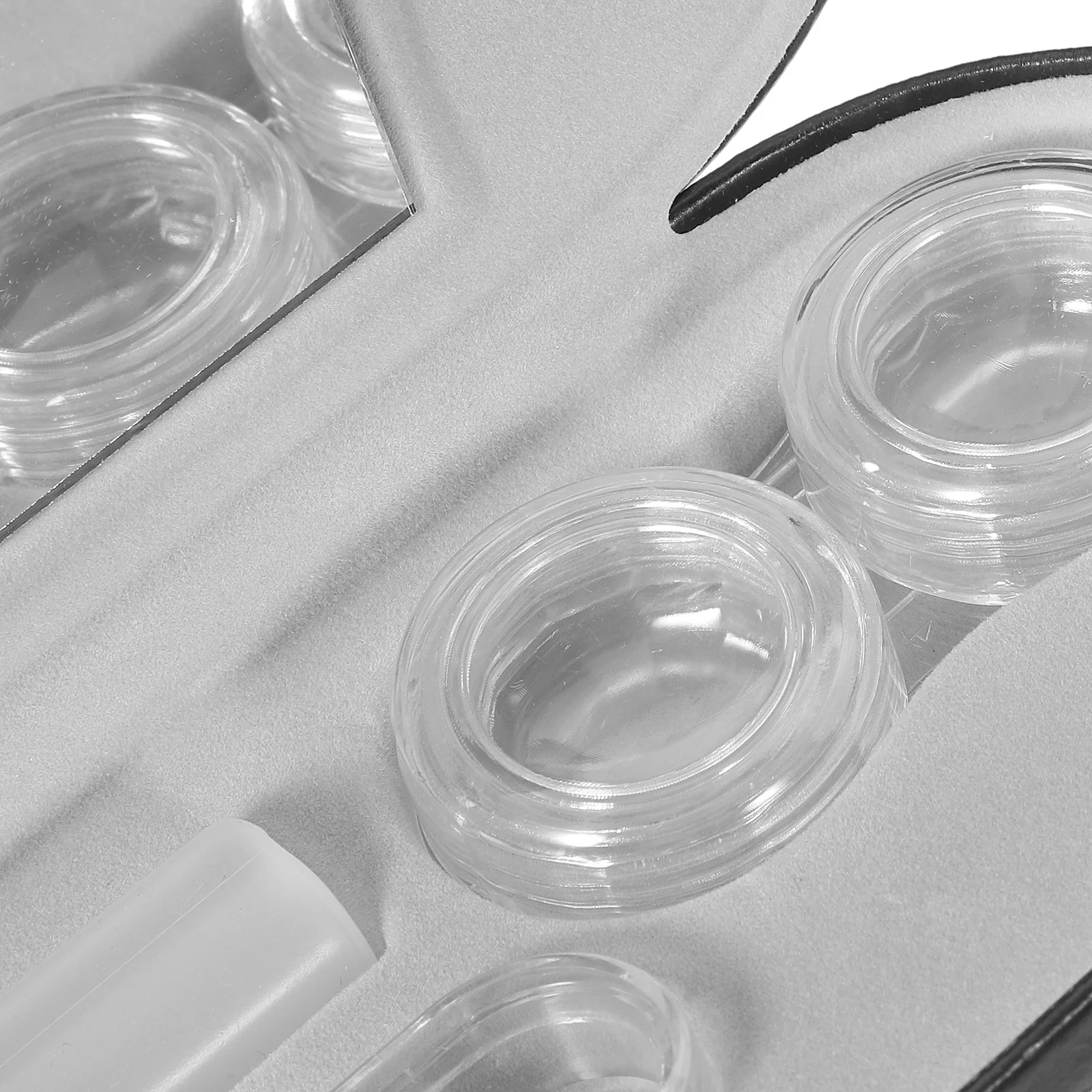 

1Set Glasses Storage Box Portable Hard Shell Double Layer Travel Eyeglasses Organizer Durable Lightweight Case Multipurpose