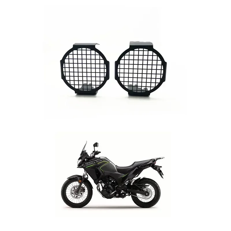 FOR KAWASAKI VERSYS X300 Motorcycle Parts Stainless Steel Spotlight Auxiliary Light Led Guard Protective Cover VERSYS300